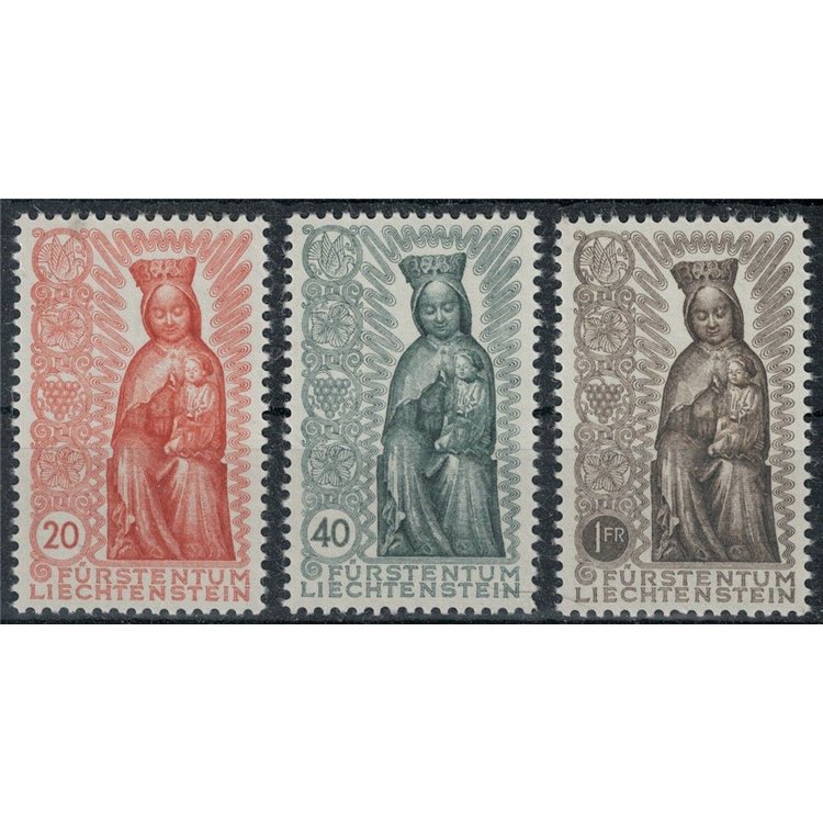 LIECHTENSTEIN 1954 Marian Year 3v MNH**