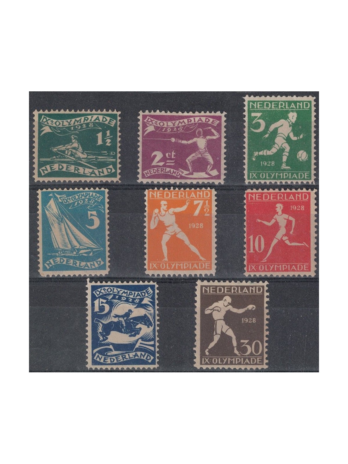 OLANDA 1928 Olimpiade di Amsterdam 8v MH*