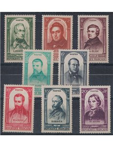 FRANCIA 1948 Rivoluzione (Uomini Illustri) 8v MNH**