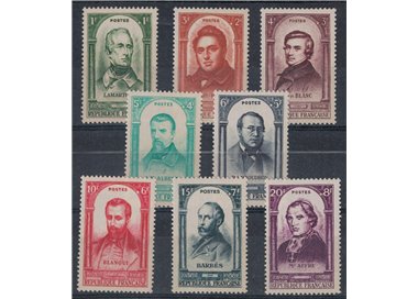 FRANCE 1948 Revolution (Illustrious Men) 8v MNH**