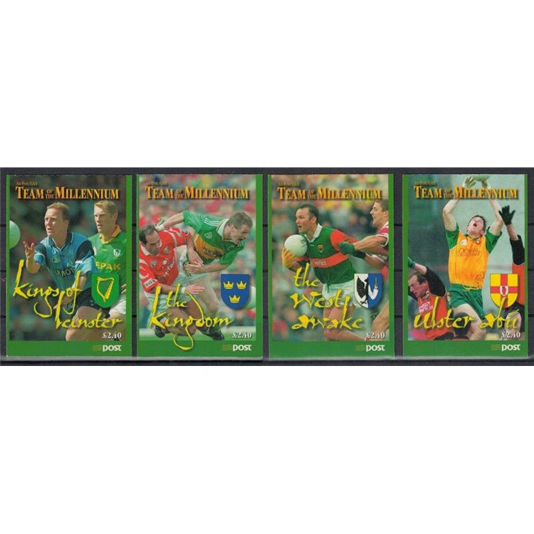 IRLANDA 1999 Team of the Millennium 4 LB MNH**