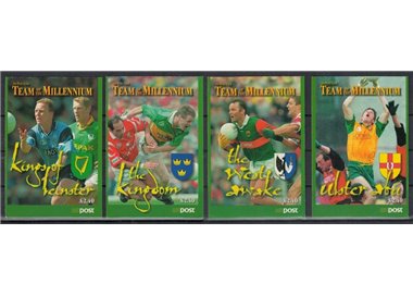 IRELAND 1999 Team of the Millennium 4 booklet MNH**