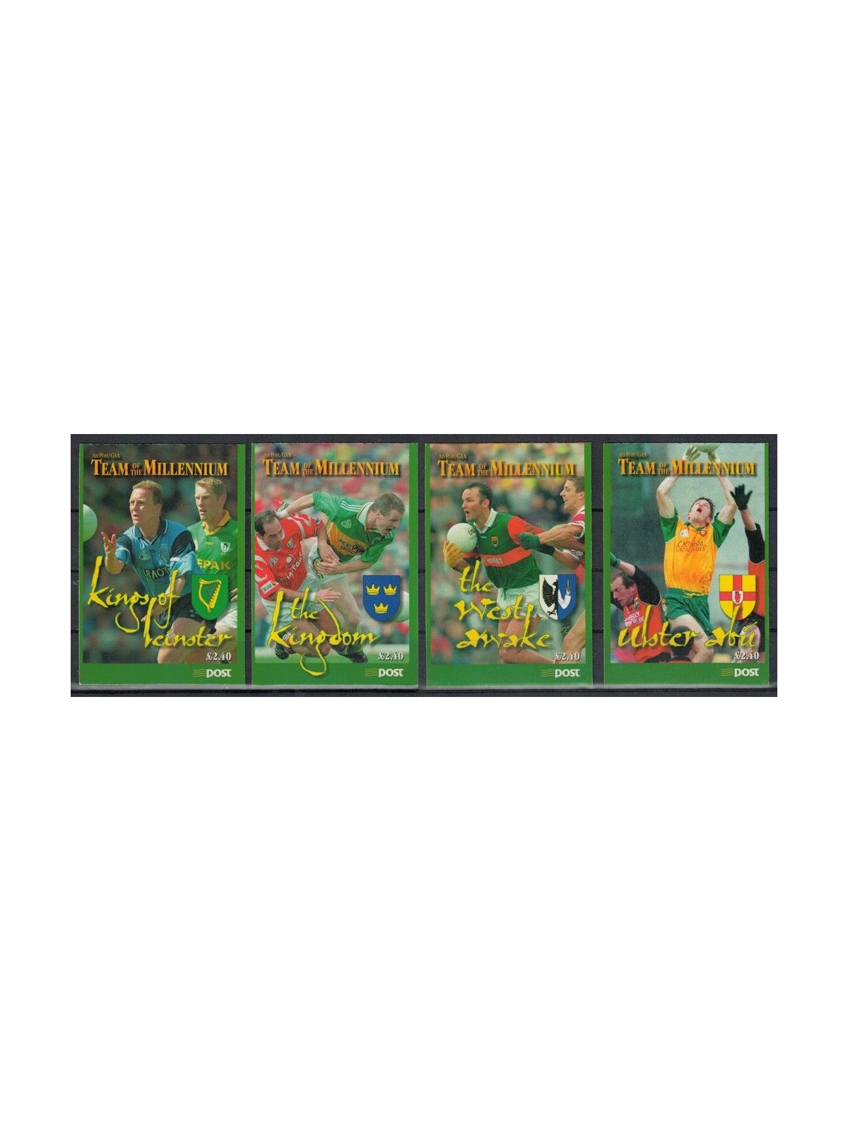 IRELAND 1999 Team of the Millennium 4 booklet MNH**