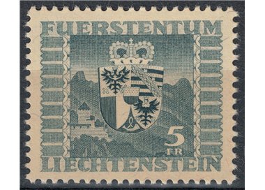 LIECHTENSTEIN 1945 Stemma nazionale MNH**