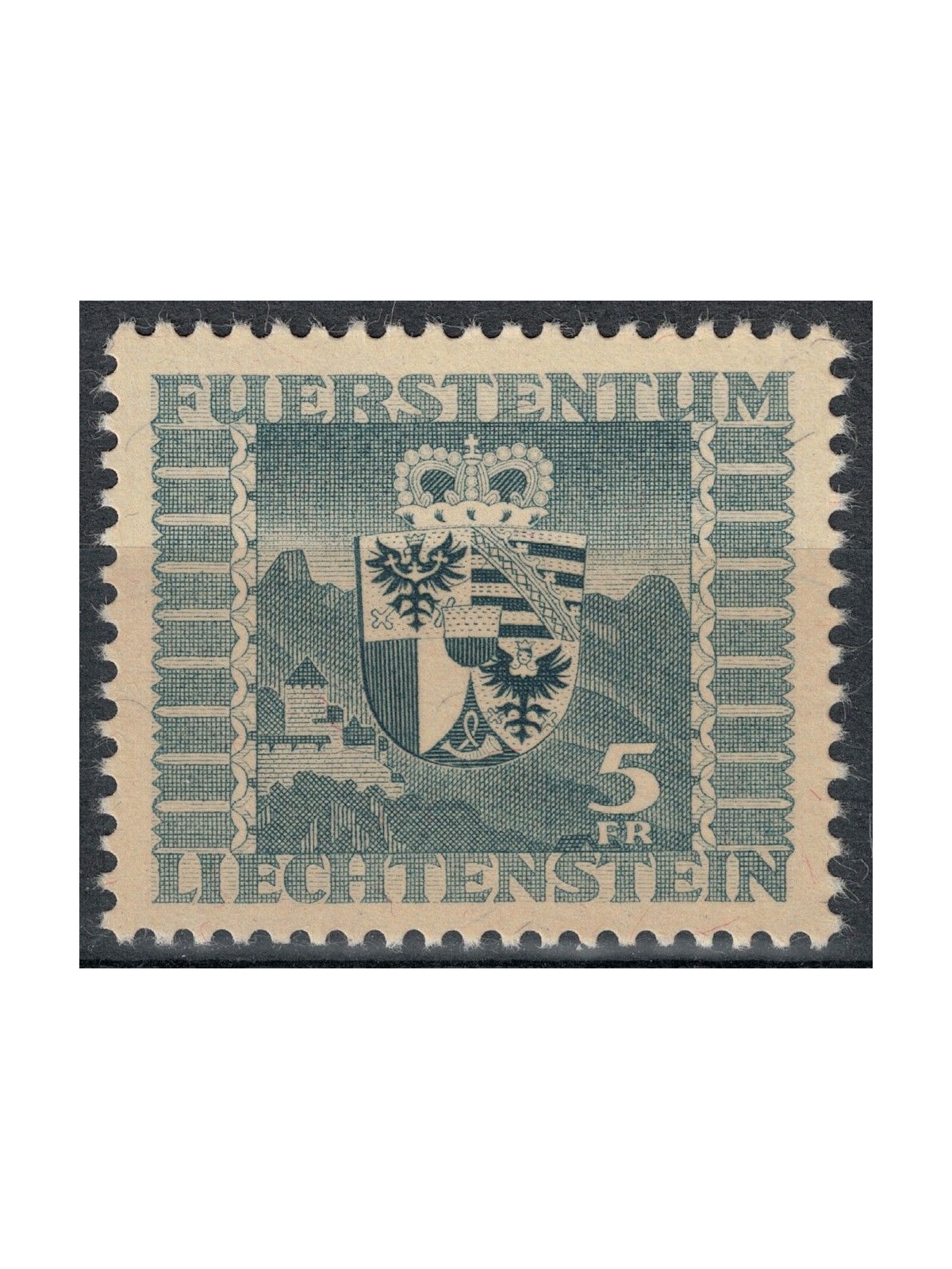 LIECHTENSTEIN 1945 Stemma nazionale MNH**