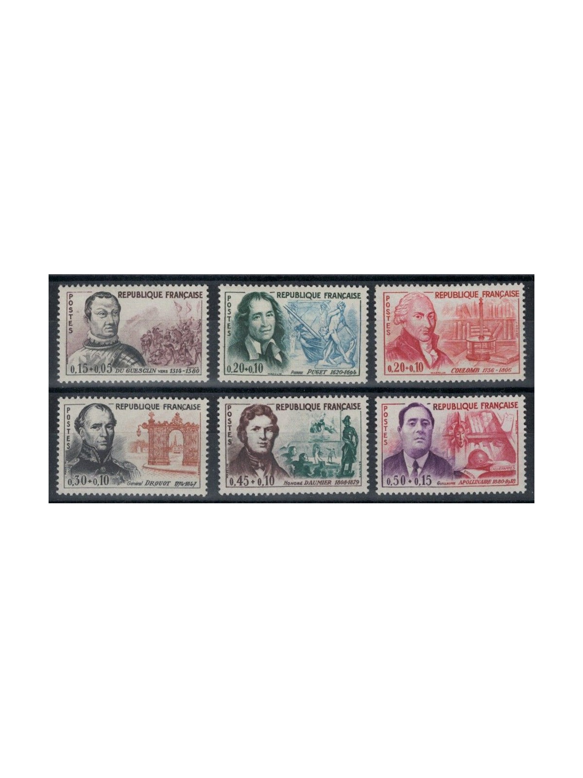 FRANCIA 1961 Pro Croce Rossa 6v MNH**