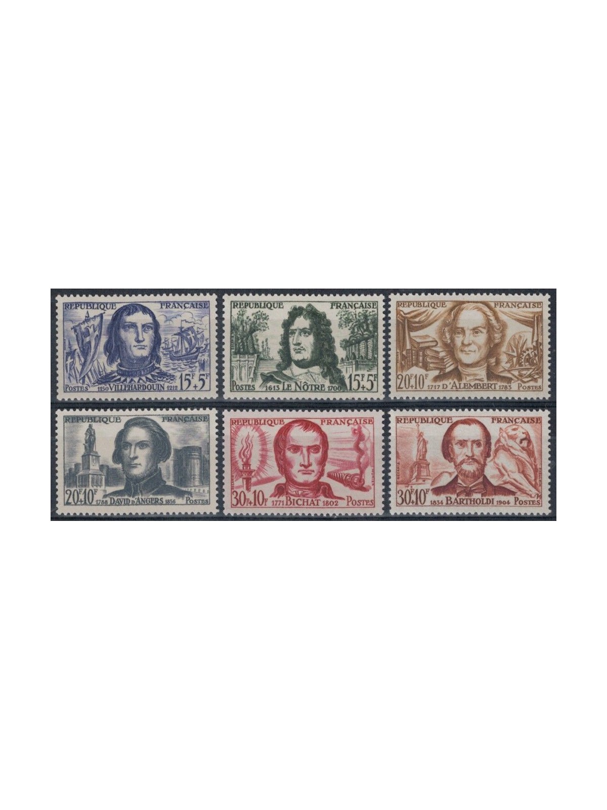 FRANCIA 1959 Pro Croce Rossa 6v MNH**