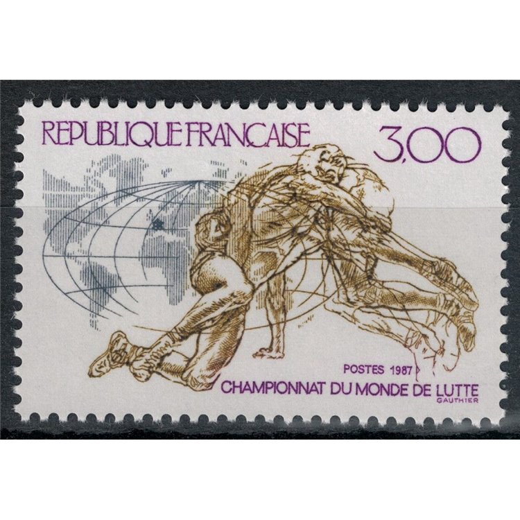 FRANCE 1987 Wrestling Championship MNH**