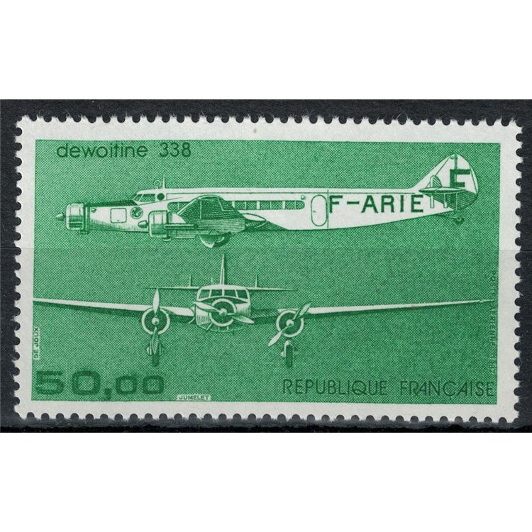 FRANCIA 1987 Dewotine 338, posta aerea MNH**