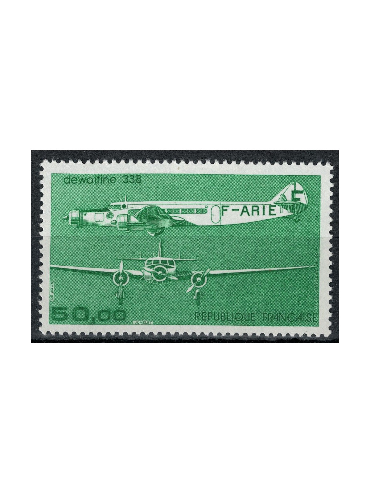 FRANCIA 1987 Dewotine 338, posta aerea MNH**