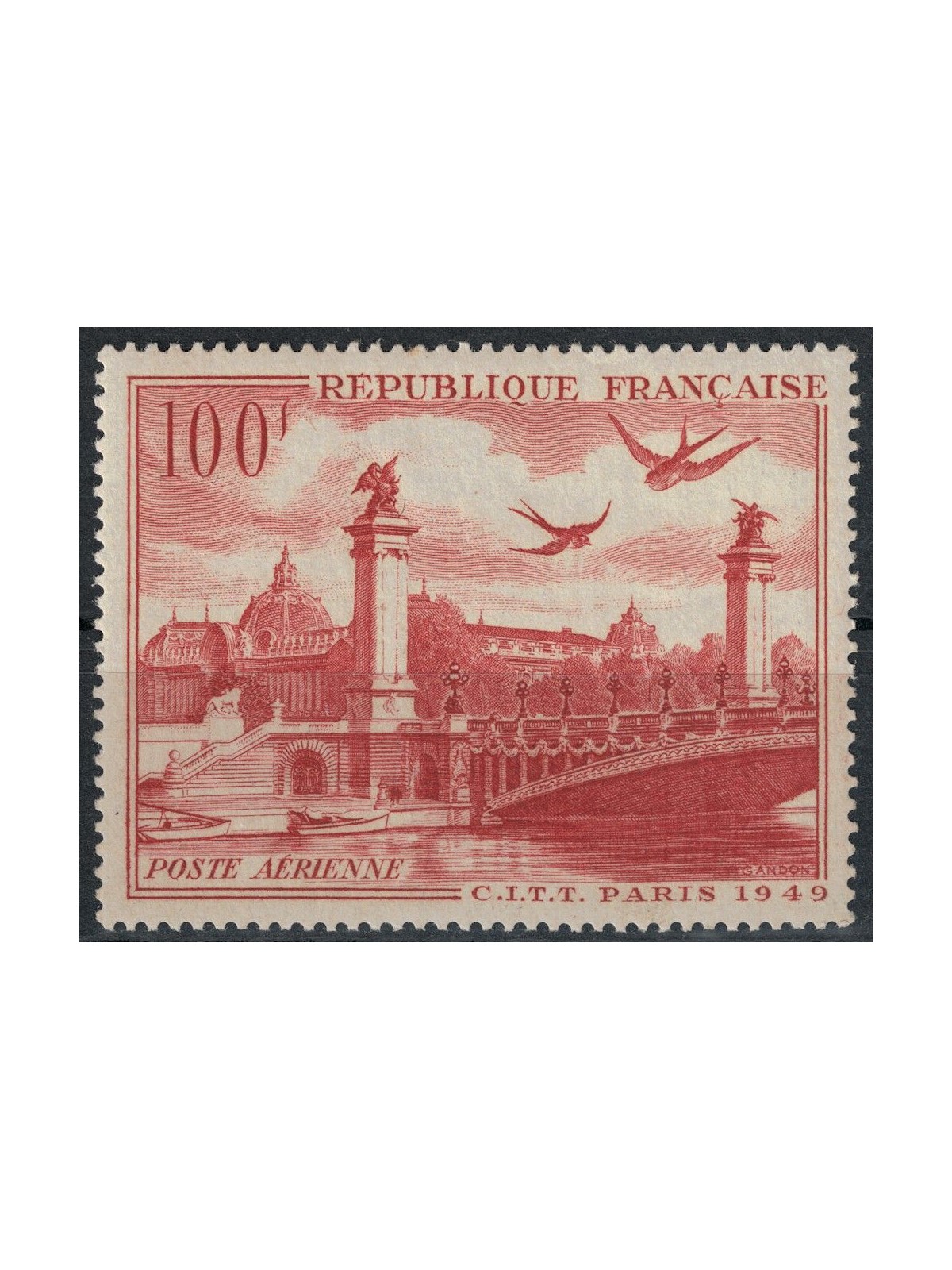 FRANCIA 1949 Posta aerea (congresso di telegrafia) MNH**