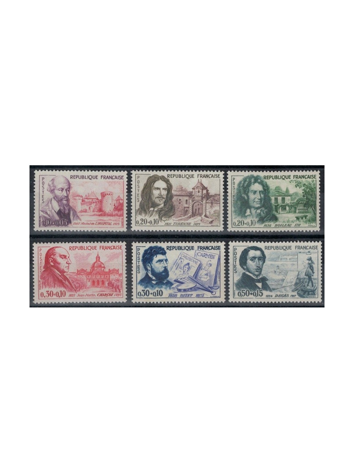 FRANCE 1960 Pro Red Cross 6v MNH**