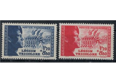 FRANCE 1942 Tricolour Legion 2v MH*
