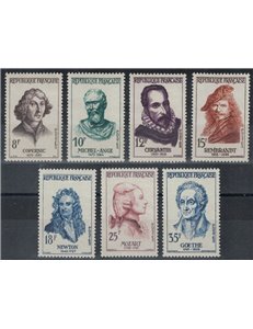 FRANCE 1957 Foreign Celebrities 7v MNH**