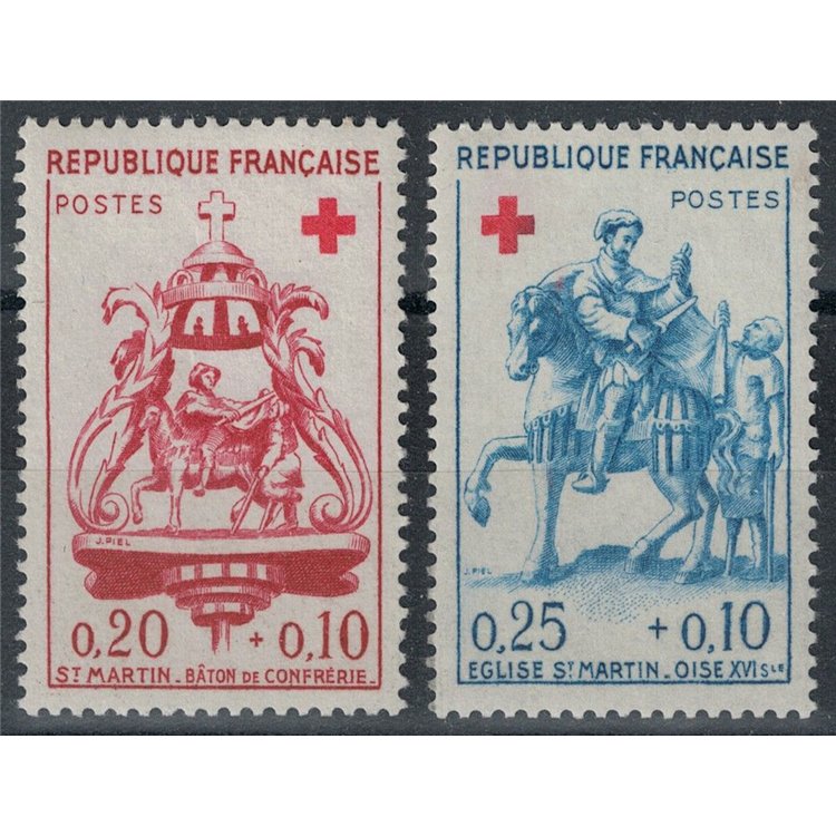 FRANCIA 1960 Pro Croce Rossa 2v MNH**
