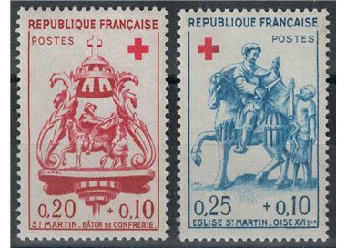 FRANCIA 1960 Pro Croce Rossa 2v MNH**