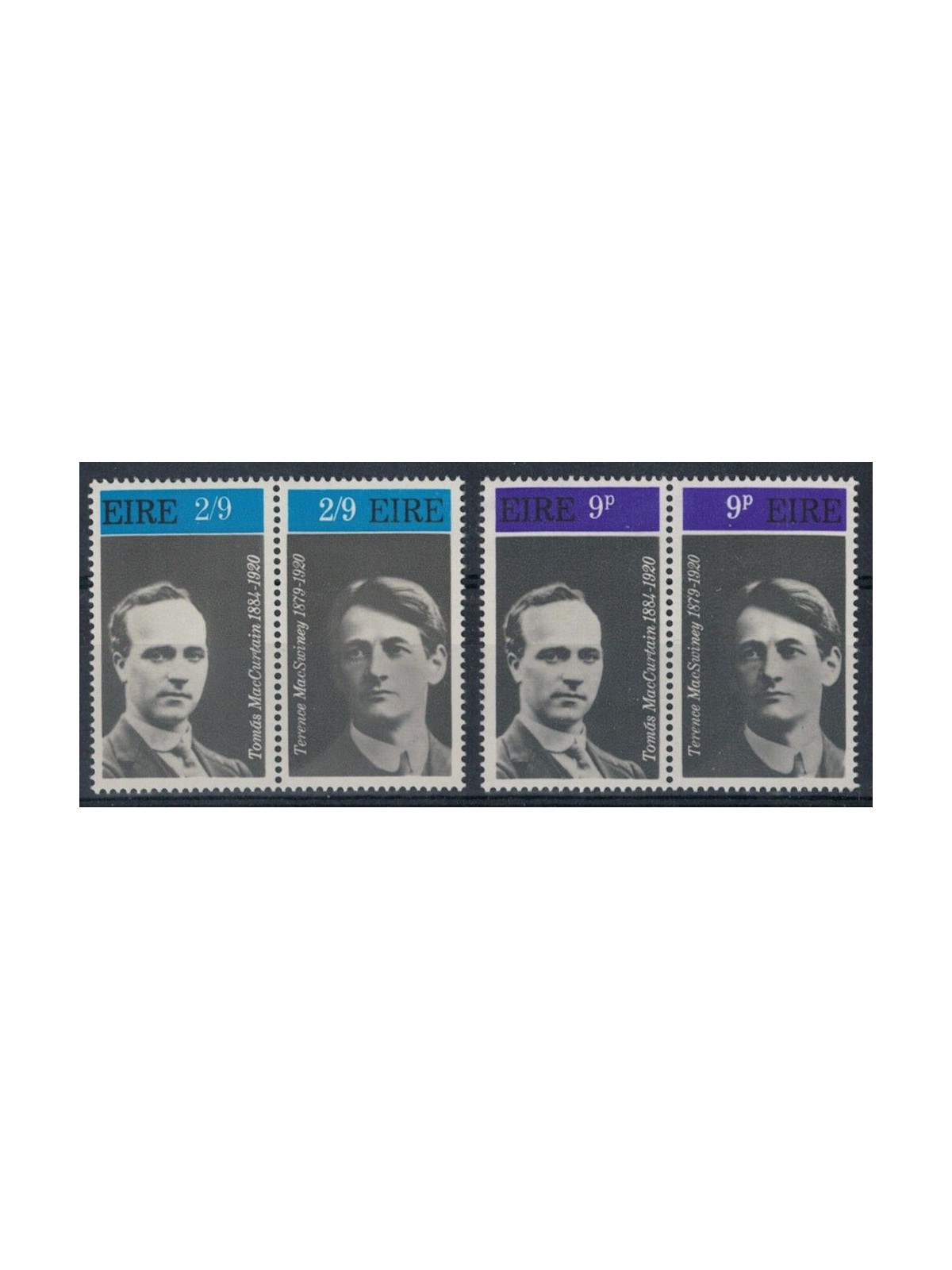 IRLANDA 1970 Mac Swiney e Mac Curtain 4v MNH**