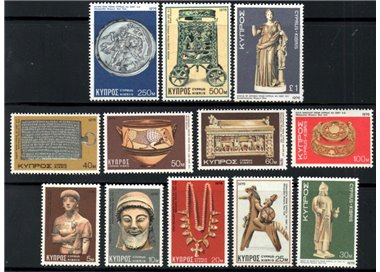 CYPRUS 1976 Cypriot Art 12v MNH**