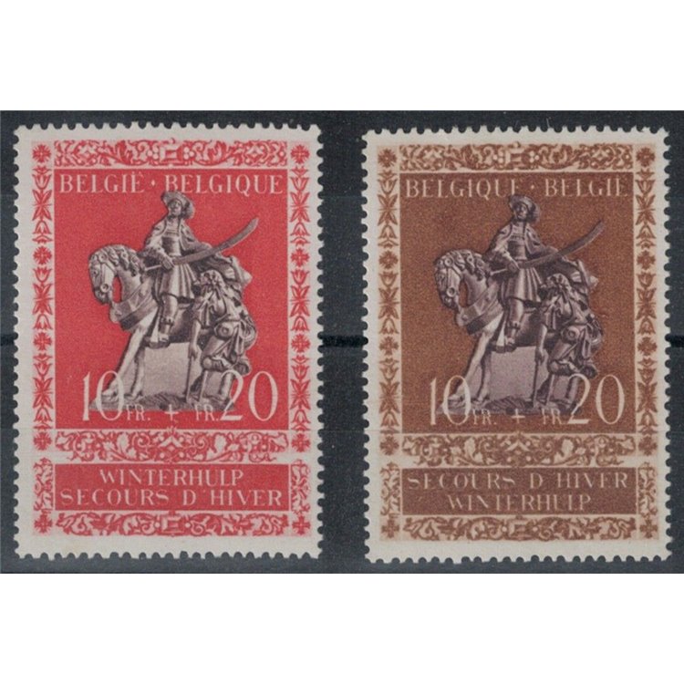 BELGIUM 1943 Winter relief 2v MNH**