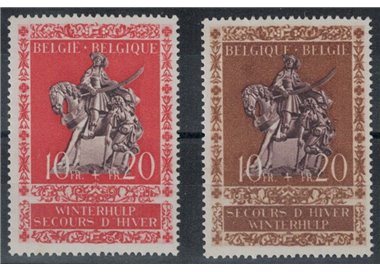 BELGIO 1943 Soccorso invernale 2v MNH**