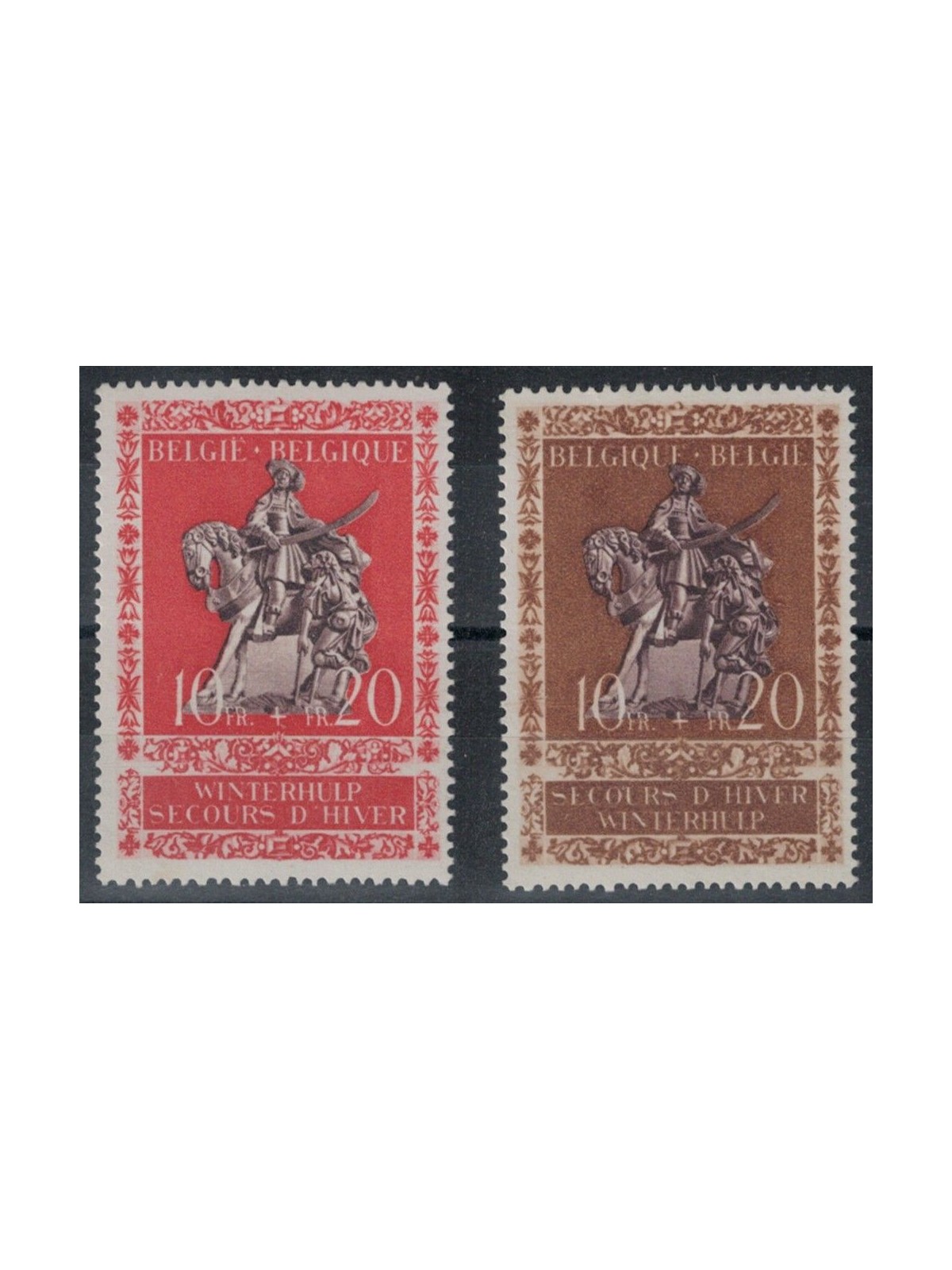 BELGIO 1943 Soccorso invernale 2v MNH**