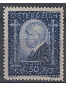 AUSTRIA 1932 Pro feriti di guerra, Dr. Seipel MH*