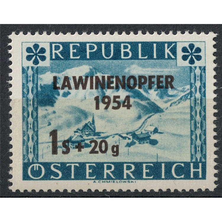 AUSTRIA 1954 Pro vittime delle valanghe MNH**