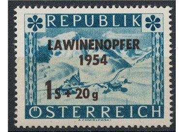 AUSTRIA 1954 Pro vittime delle valanghe MNH**