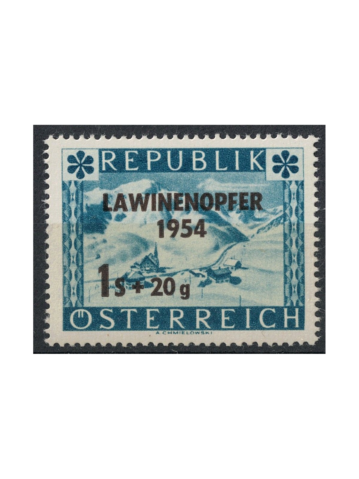 AUSTRIA 1954 Pro vittime delle valanghe MNH**