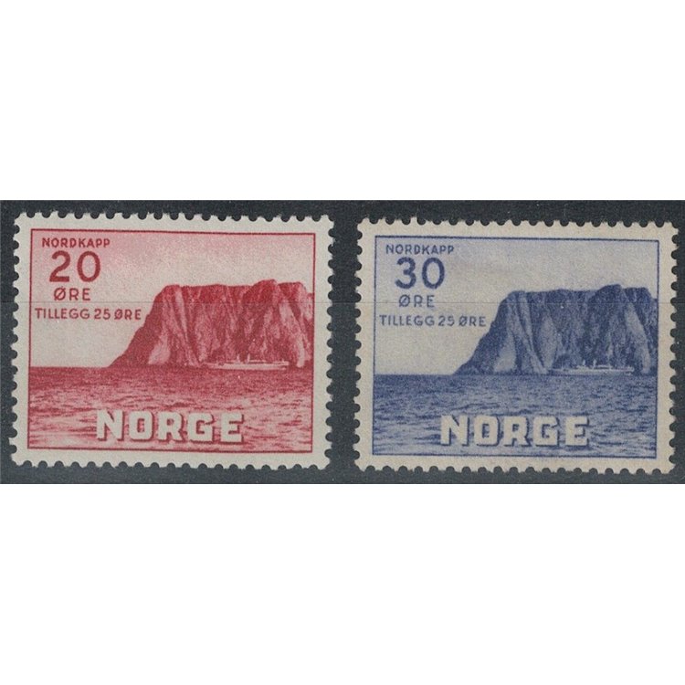 NORVEGIA 1938 Capo Nord, 2ª serie 2v MH*