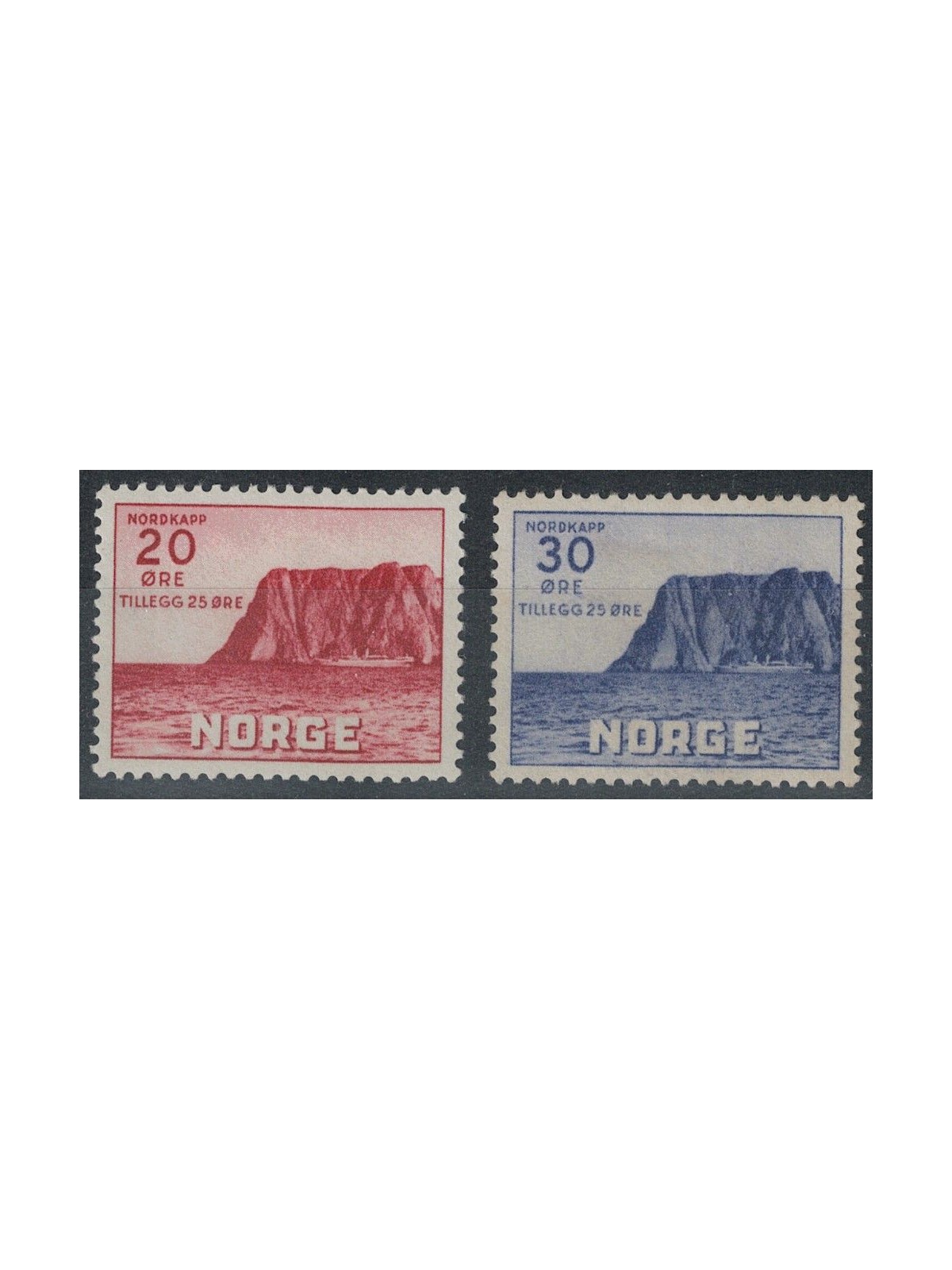 NORVEGIA 1938 Capo Nord, 2ª serie 2v MH*