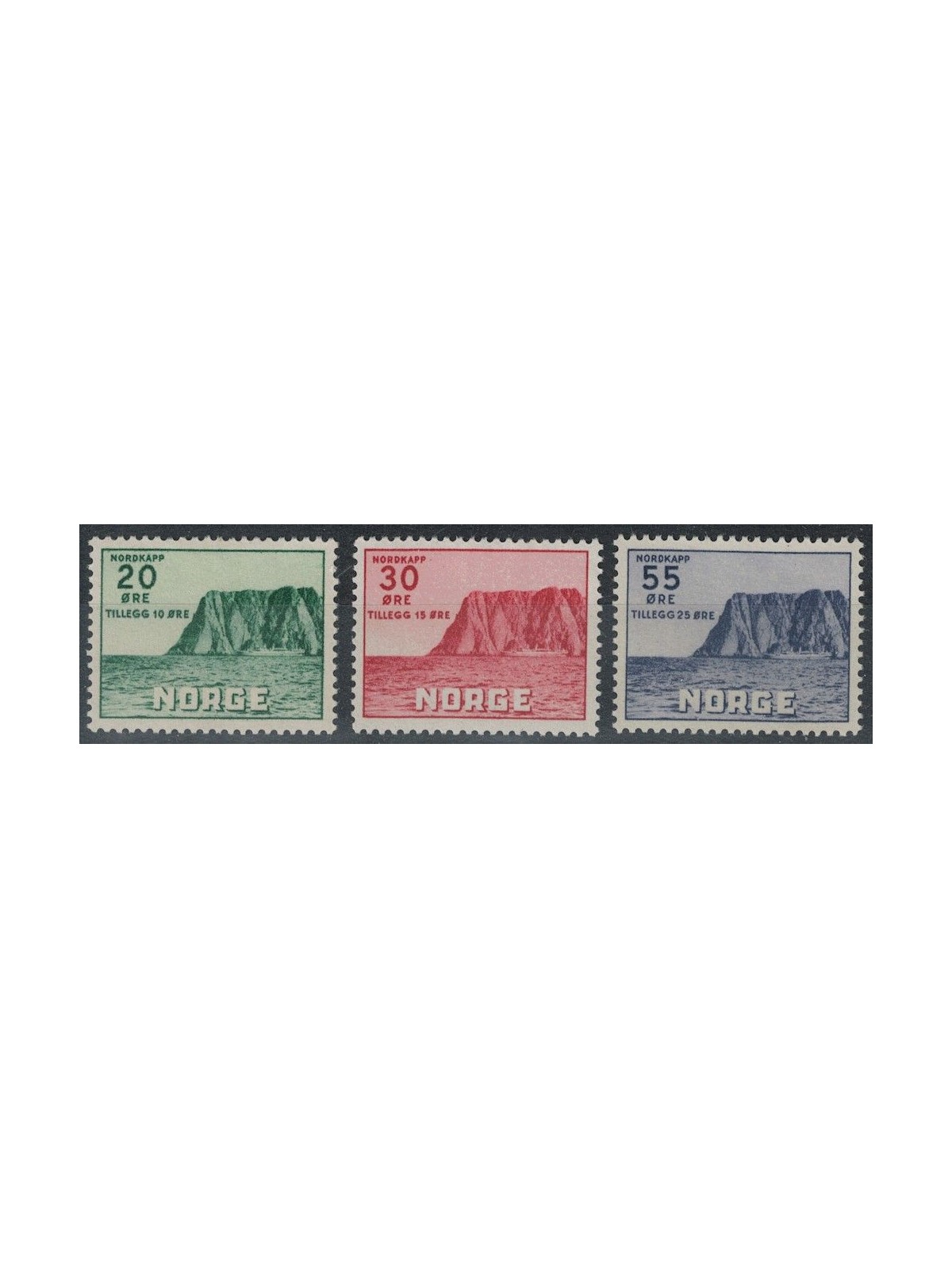 NORWAY 1953 North Cape, 4th series 3v MNH**
