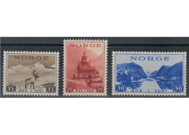 NORWAY 1938-39 Views 3v MNH**