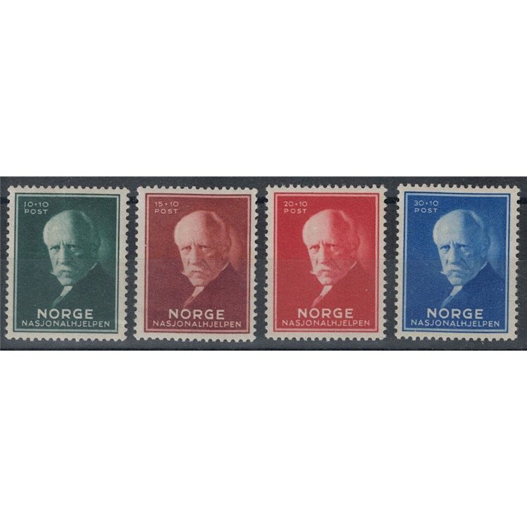 NORVEGIA 1940 Soccorso nazionale 4v MNH**