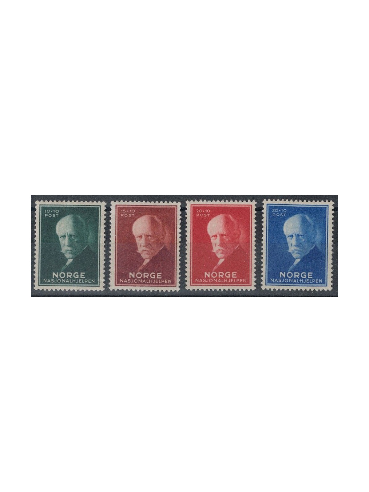 NORVEGIA 1940 Soccorso nazionale 4v MNH**