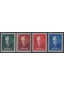 NORVEGIA 1940 Soccorso nazionale 4v MNH**