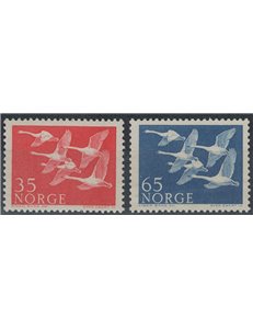 NORVEGIA 1956 Norden 2v MNH**