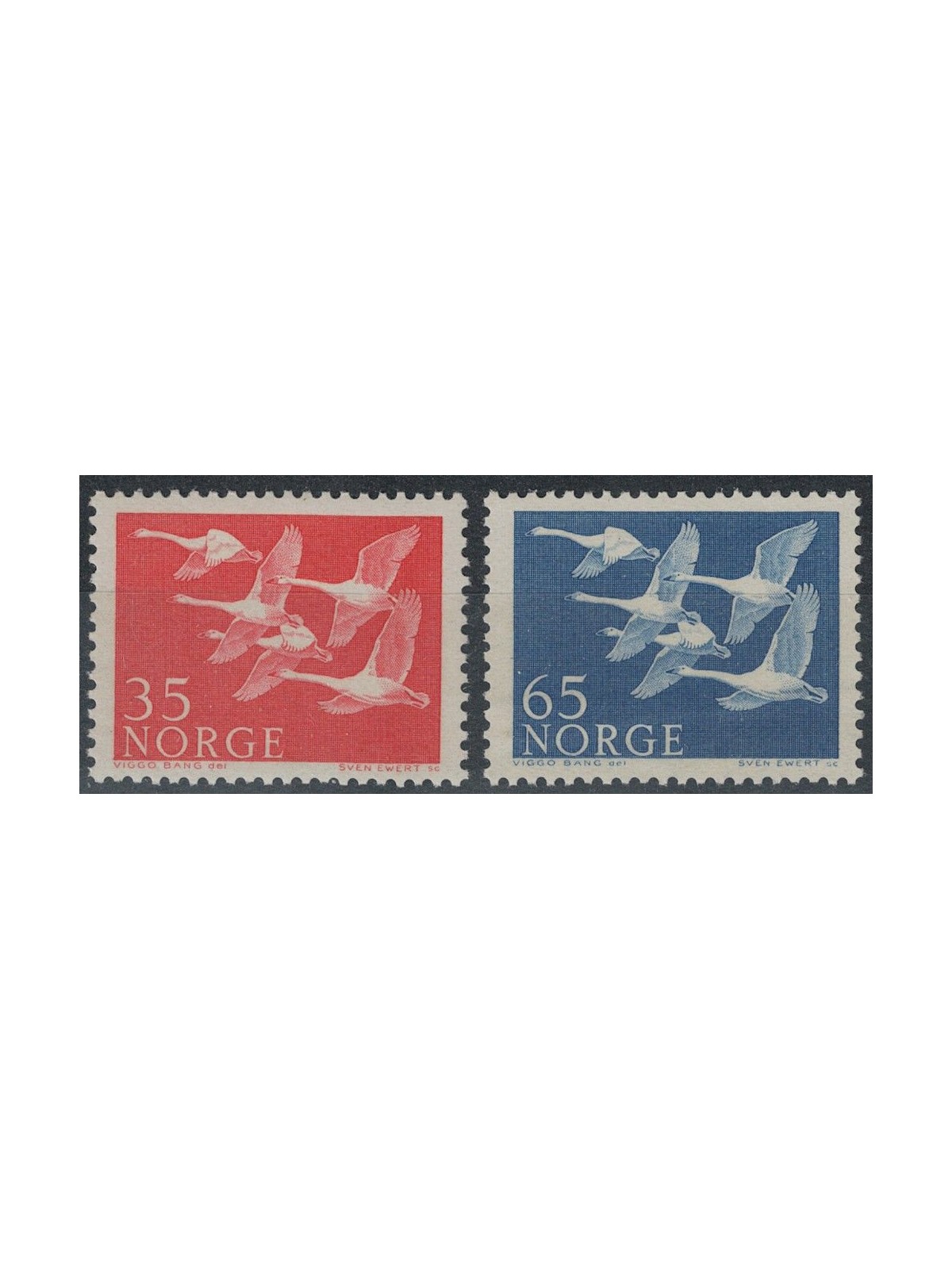 NORWAY 1956 Norden 2v MNH**