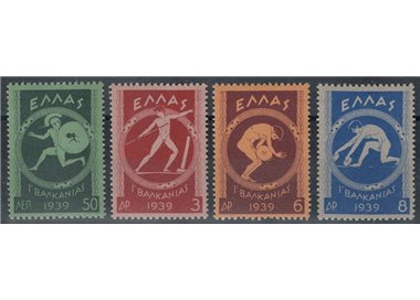GRECIA 1939 Giochi balcanici 4v MNH**