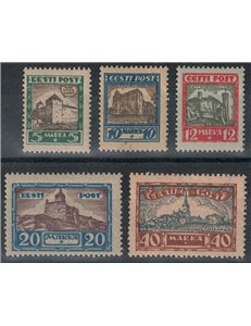 ESTONIA 1927 Pro vittime di guerra 5v MNH**