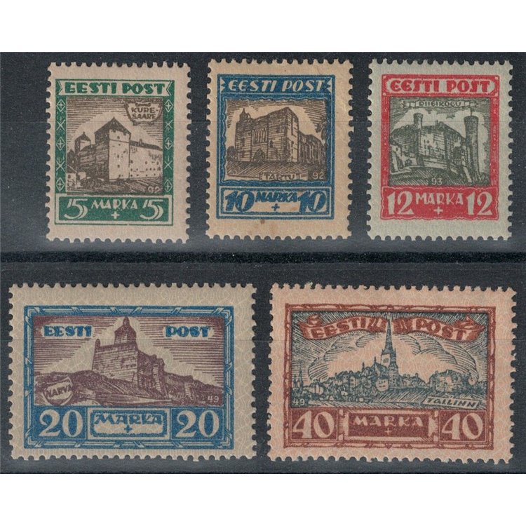 ESTONIA 1927 Pro war victims 5v MNH**