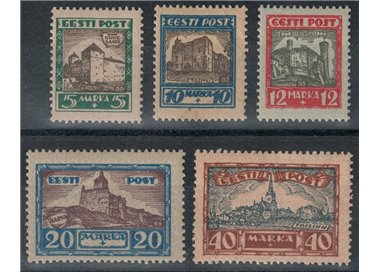 ESTONIA 1927 Pro war victims 5v MNH**