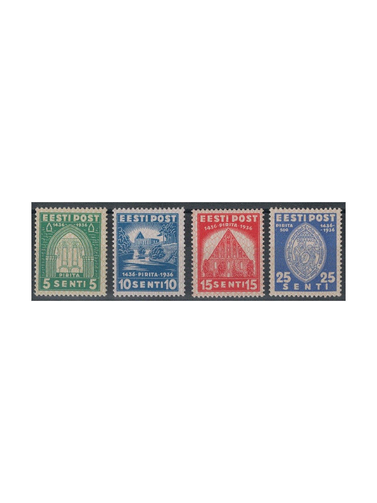 ESTONIA 1936 Chiostro di Santa Brigida 4v MNH**