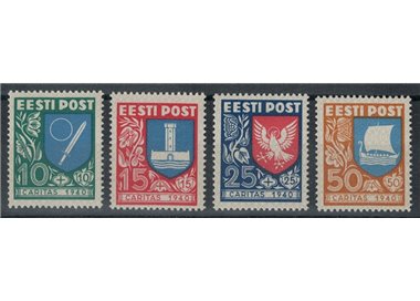 ESTONIA 1940 Stemmi di Province 4v MNH**