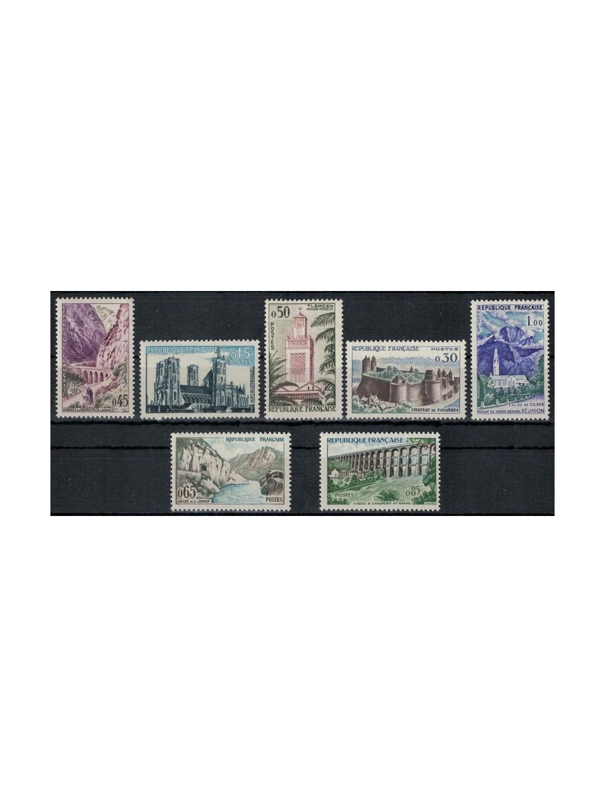 FRANCE 1960 Tourist series 7v MNH**
