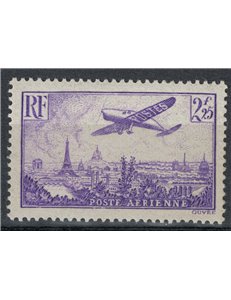 FRANCE 1936 Airmail 2.25f violet MNH**