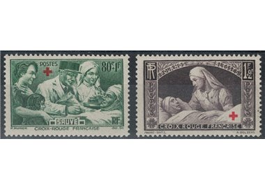 FRANCE 1940 Pro Red Cross 2v MNH**