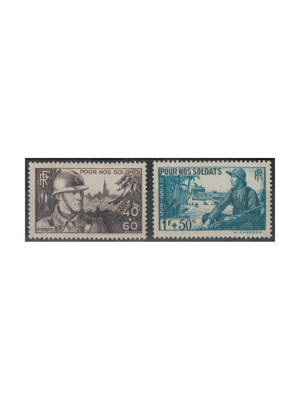 FRANCE 1940 Pro Charity Committee 2v MNH**