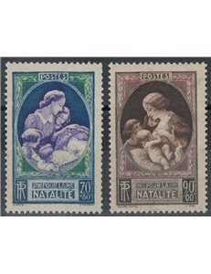 FRANCE 1939 Propaganda for the birth rate 2v MNH**