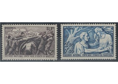 FRANCE 1941 Pro Soccorso Nazionale 2v MNH**